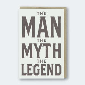 MAN MYTH LEGEND card