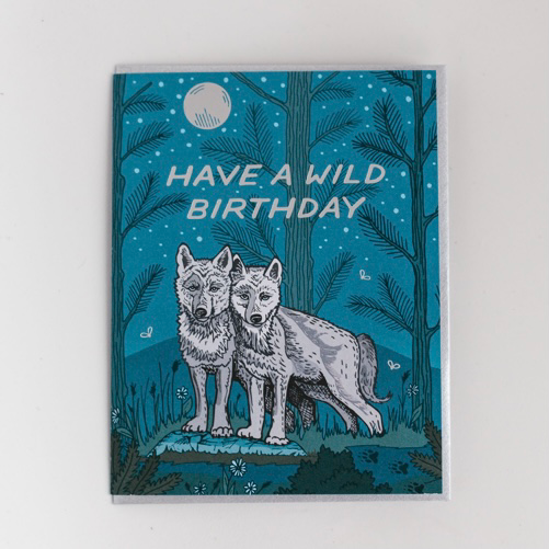 WILD birthday card