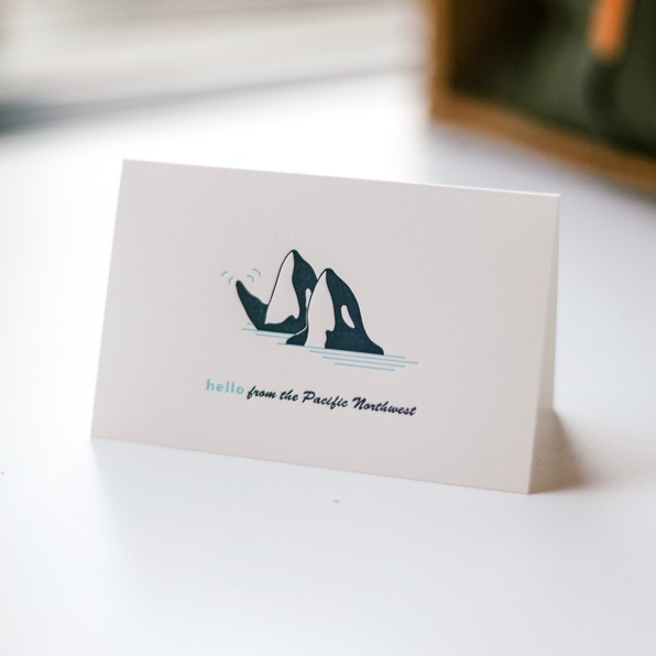 ORCA GREETINGS card