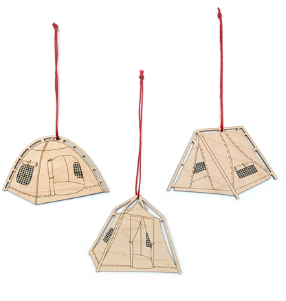 WINTER TIME wood ornaments