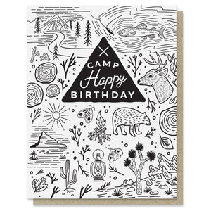 CAMP HAPPY BIRTHDAY card