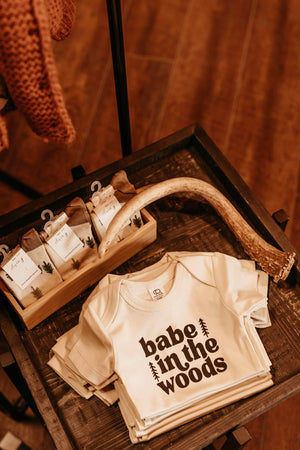 BABE IN THE WOODS onesie