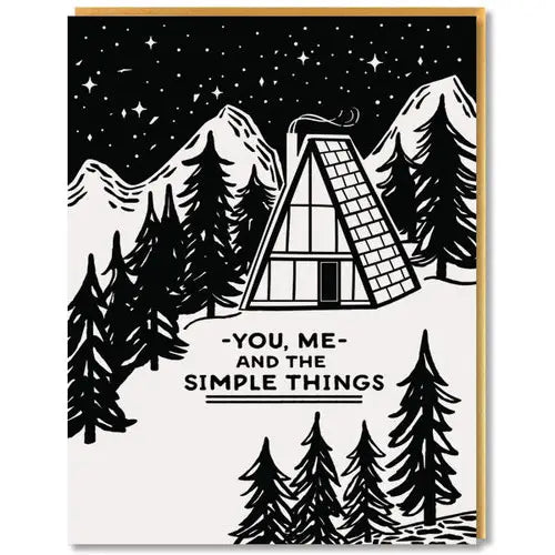 SIMPLE THINGS card