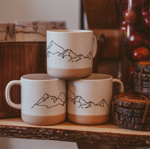 MOUNTAIN LINES ceramic mug