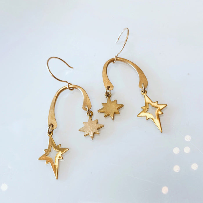 STAR DANGLE earrings