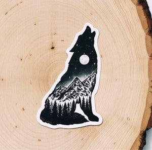 MOUNTAIN WOLF sticker
