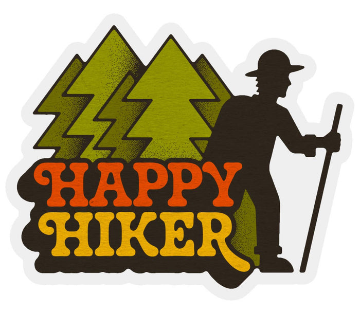 HAPPY HIKER sticker