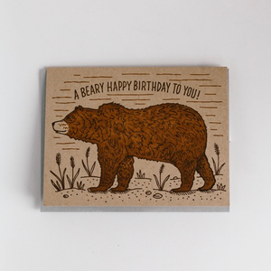 BEARY HAPPY BIRTHDAY card