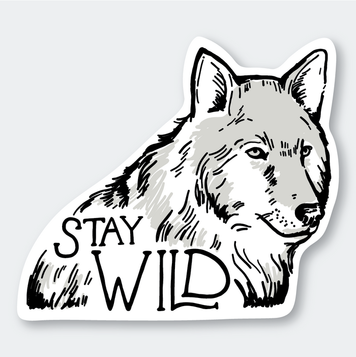 WILD WOLF sticker