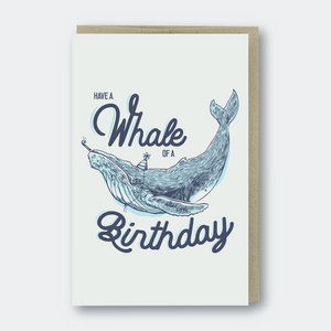 WHALE OF A BIRTHDAY card