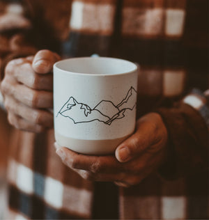MOUNTAIN LINES ceramic mug