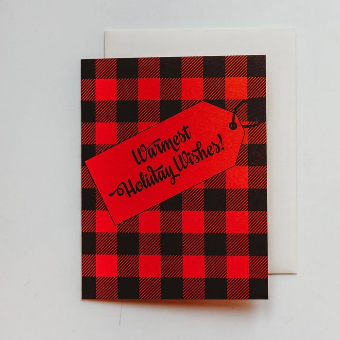 WARMEST HOLIDAY WISHES card