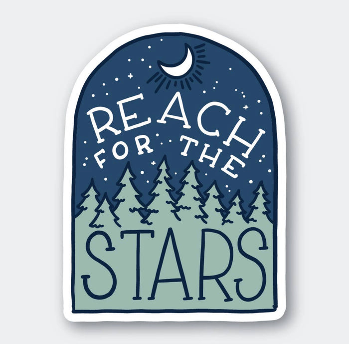 REACH FOR THE STARS sticker