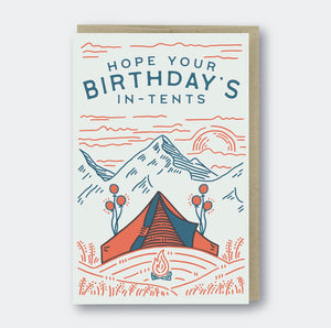 IN-TENTS BIRTHDAY card