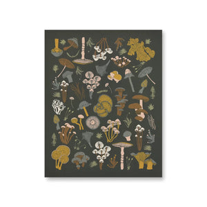 MOSSES & MUSHROOMS art print