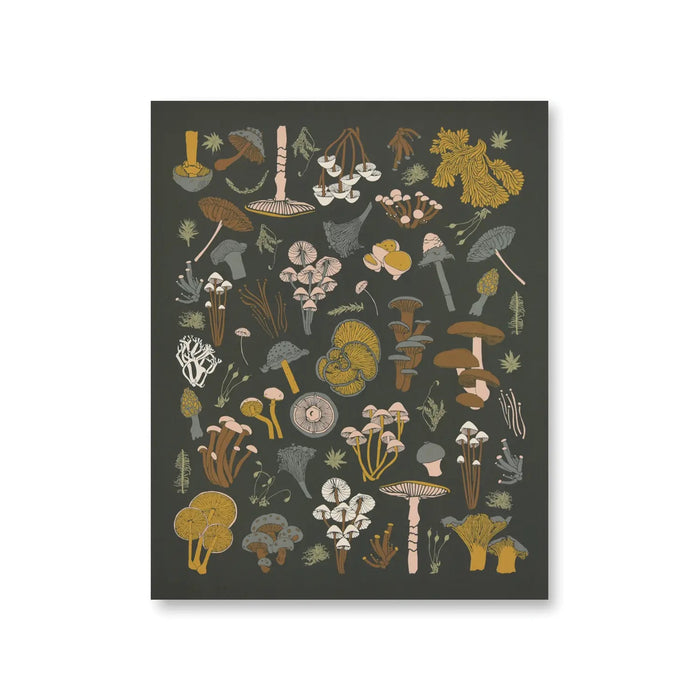 MOSSES & MUSHROOMS art print